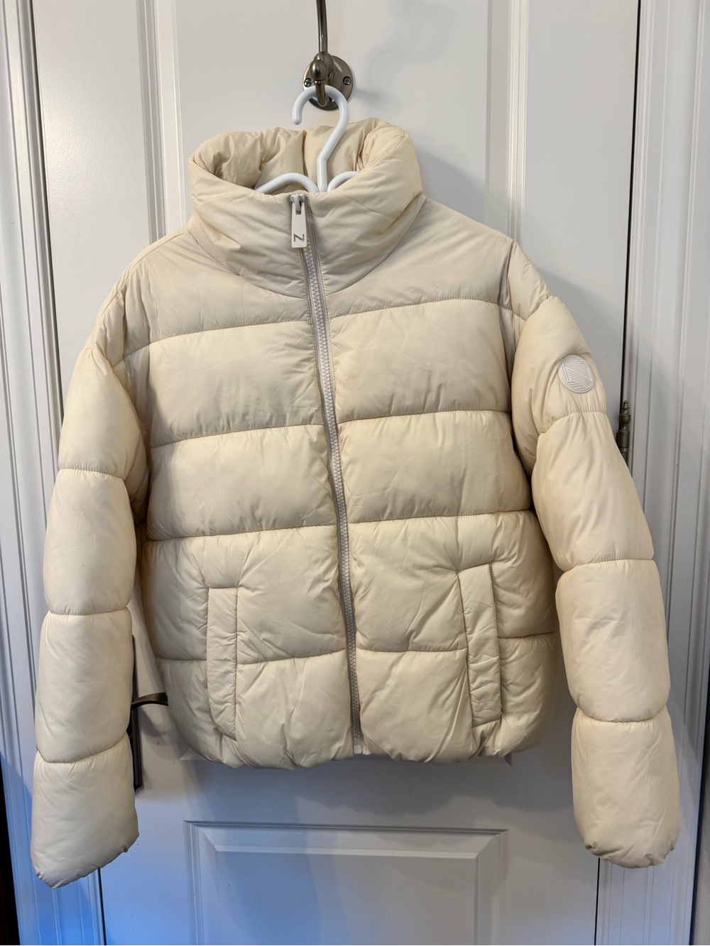 Noize Cream Quilted Puffer Jacket (from Jilly box